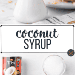 Coconut syrup from scratch.