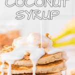 Coconut milk syrup recipe.