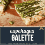 puff pastry asparagus galette.