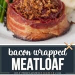 recipe for homemade bacon wrapped meatloaf.