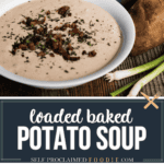 recipe for homemade baked potato soup.