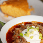 recipe for homemade beer chili.