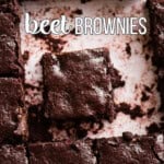 recipe for homemade beet brownies.