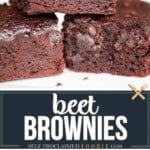 recipe for homemade beet brownies.