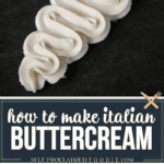 recipe for homemade Italian buttercream frosting.