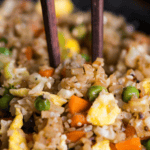 recipe for homemade cauliflower fried rice.