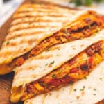 recipe for homemade chipotle chicken quesadillas.