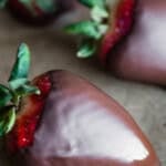 recipe for homemade chocolate covered strawberries.