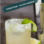 recipe for homemade classic margarita.