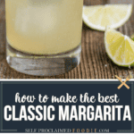 recipe for homemade classic margarita.