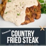 recipe for homemade country fried steak.