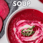 recipe for homemade fresh beet soup.