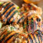 recipe for homemade marinated chicken thighs.