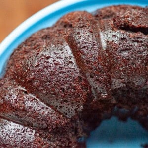 Chocolate bundt cake.