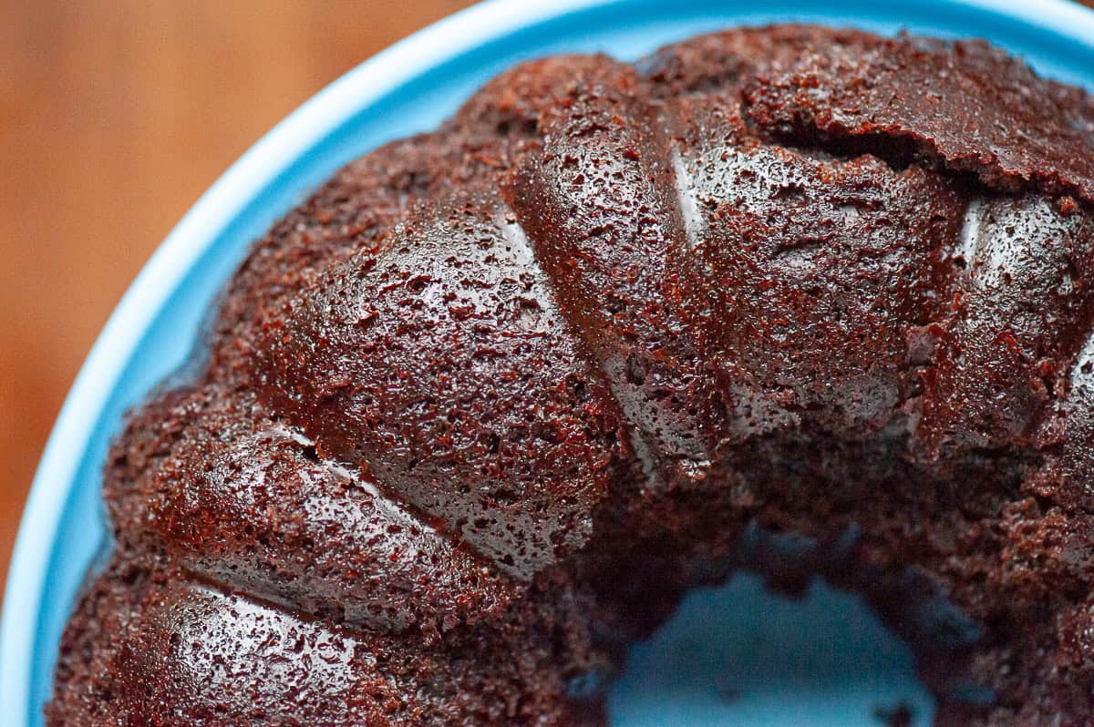 Chocolate bundt cake.