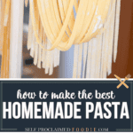 recipe for homemade pasta.