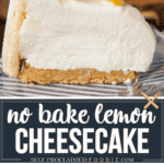 no bake lemon cheesecake with ladyfingers.