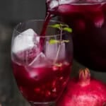 recipe for homemade pomegranate vodka punch.