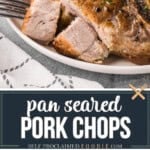 recipe for homemade pan seared pork chops.