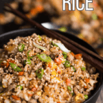 recipe for homemade pork fried rice.