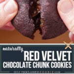 recipe for homemade red velvet cookies.