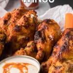 recipe for homemade spicy ranch baked chicken wings.