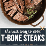 recipe for homemade t-bone steaks.