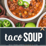 recipe for homemade taco soup.