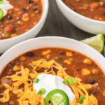 recipe for homemade taco soup.