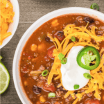 recipe for homemade taco soup.