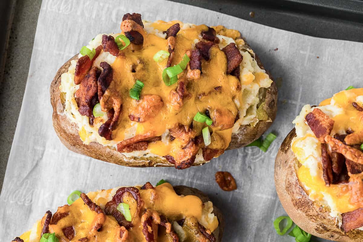 twice baked potatoes.