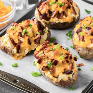 twice baked potatoes.