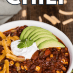 recipe for homemade vegetarian chili.