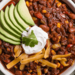 recipe for homemade vegetarian chili.