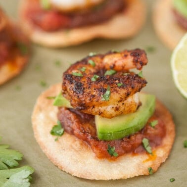 shrimp tostada appetizers.