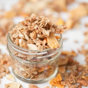 Homemade tropical granola.