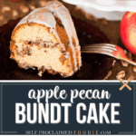 apple pecan bundt cake.