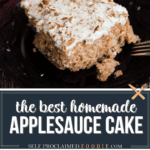 applesauce cake brown butter frosting.