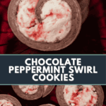 chocolate peppermint swirl cookies.
