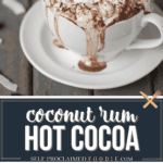 coconut rum hot cocoa.