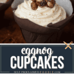 eggnog cupcakes.