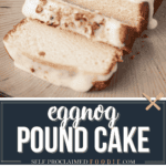 eggnog pound cake.