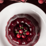 fresh cranberry gelatin mold.