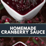 fresh cranberry sauce.