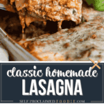 grannys classic homemade lasagna.
