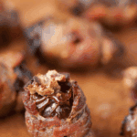 holiday bacon wrapped dates.