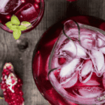 pomegranate vodka punch.