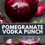pomegranate vodka punch.