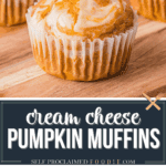 pumpkin cheesecake muffins.