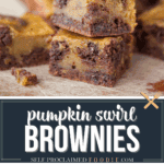 pumpkin swirl brownies.